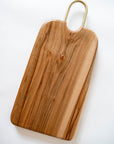 Brass-Handled Wooden Board / Maple