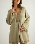 Positano Dress - Khaki Green: Khaki Green / M-L
