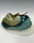 Small Driftwood Ruffle Bowl: Combo (Jade & Agate)