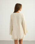 Positano Dress - Natural: Natural / S-M