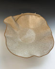 Large Driftwood Ruffle Bowl: Cream