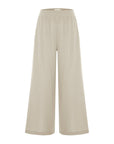 Aura Palazzo Pants - Oatmeal: Oatmeal / S-M
