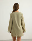 Positano Dress - Khaki Green: Khaki Green / S-M
