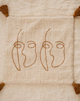 Hand-loomed Organic Cotton Throw Pillow Cover
