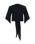 Aura Wrap Top - Black: Black / M-L