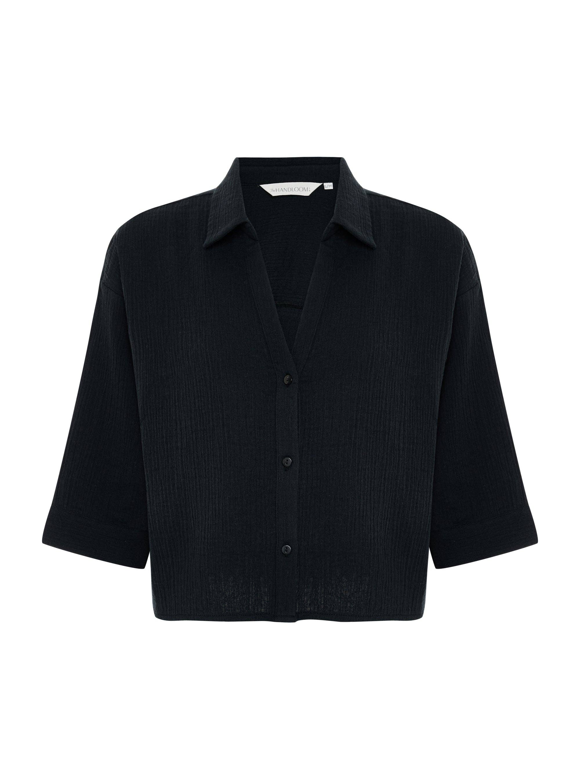 Aura Mini Shirt - Black: Black / M-L