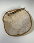 Small Driftwood Ruffle Bowl: Cream