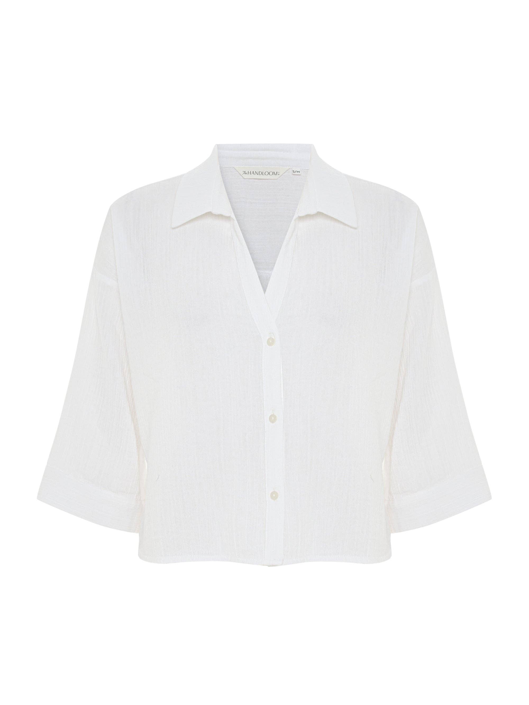 Aura Mini Shirt - White: White / S-M