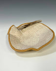 Small Driftwood Ruffle Bowl: Cream