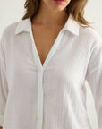 Aura Mini Shirt - White: White / S-M