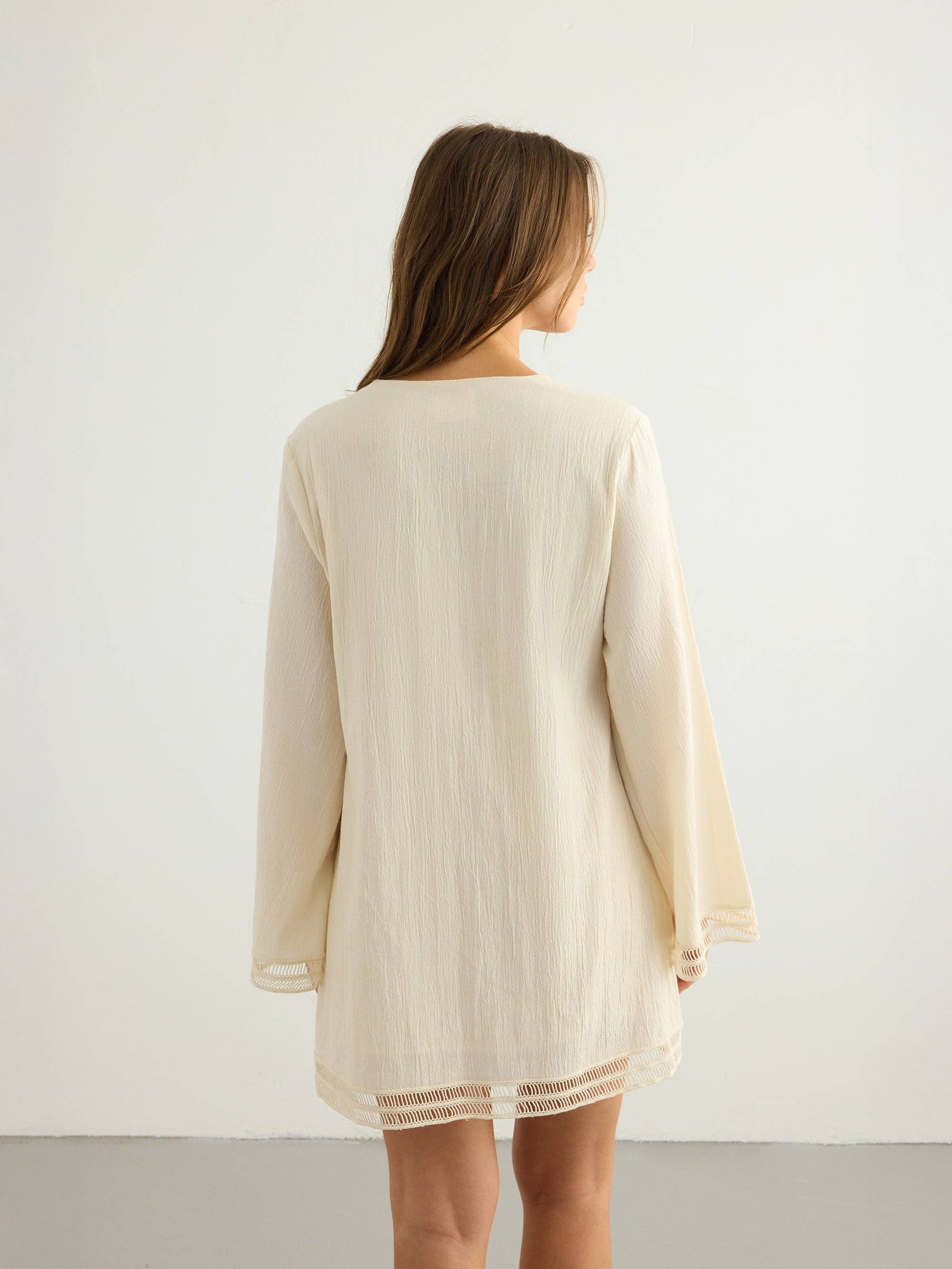 Positano Dress - Natural: Natural / M-L