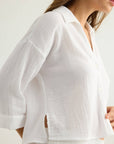 Aura Mini Shirt - White: White / M-L