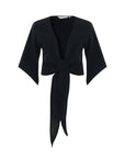 Aura Wrap Top - Black: Black / S-M