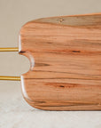 Brass-Handled Wooden Board / Maple