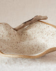 Small Driftwood Ruffle Bowl: Cream