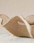 Large Driftwood Ruffle Bowl: Cream