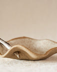 Small Driftwood Ruffle Bowl: Cream